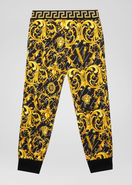 Pantaloni De Trening Versace Versace Barocco Signature Print Fete | HVZBOIS-29